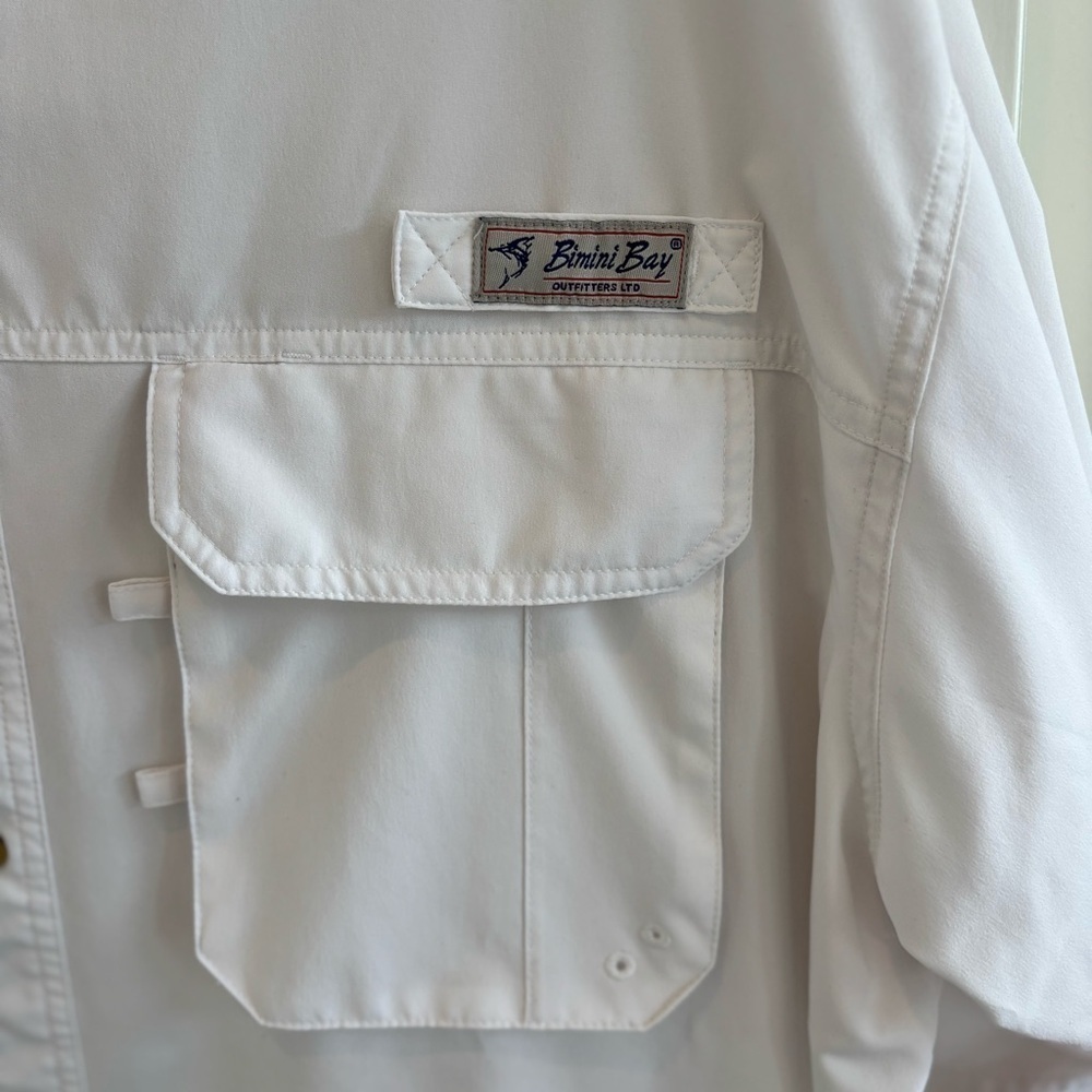 Bimini Bay Men's Fishing Boating Short Sleeve Button Down Shirt Wicking Size 2XL - Picture 5 of 12